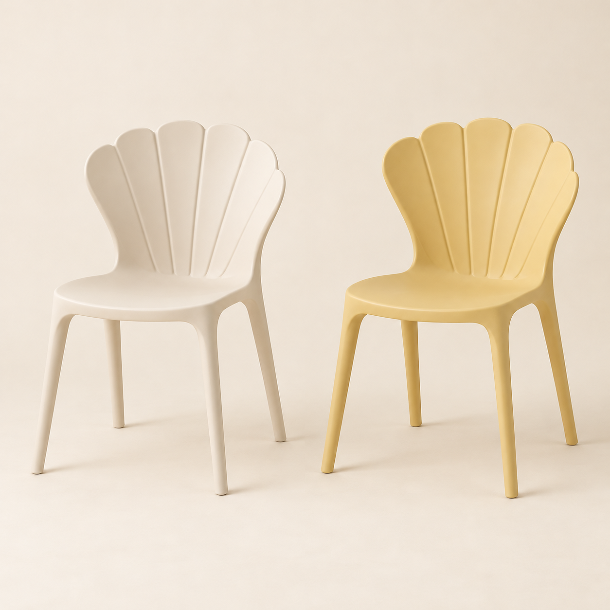 Petal Dining Chair in Cream and Butter